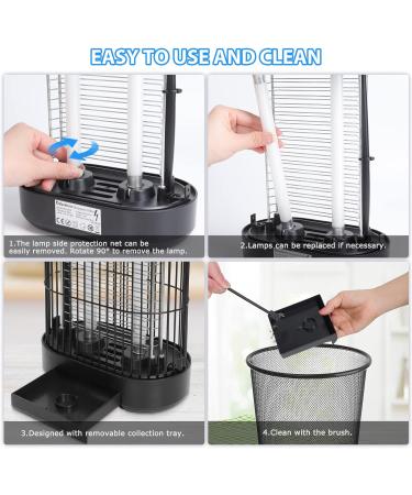 Buy 12W Insect Killer & Mosquito Trap Lamp - UV Tube Electrically Reduces Moths & Mosquitoes for Bedroom & Kitchen - XS-12W - Buy Online on GoSupps.com