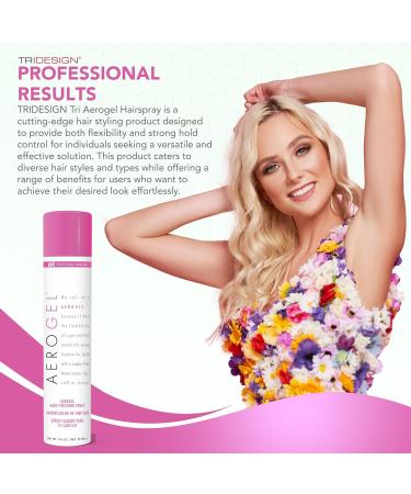 TRI Design Aerogel Hairspray - Strong Hold Non-Toxic Finishing Spray for Volumizing and Holding Curly Hair with Flexible Touchable Hold - Ideal for Men and Women - Pack of 4 (10.5 oz) 10.5 Ounce (Pack of 4) - Buy Online on GoSupps.com