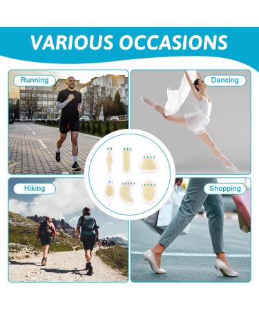 24 Pieces Gel Pavement for Protective Skin - Extra Friction Pain Relief for Toes Forefoot & Heels - Ultimate Foot Care (6x4PCs) - Buy Online on GoSupps.com