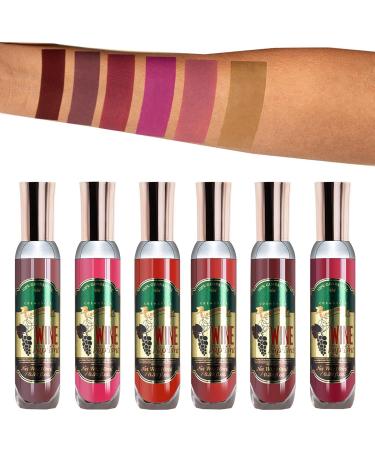 Shop 6 Liquid Lipstick Makeup Set - Long Wear Moisturizing Matte & Gloss - Ideal Gift for Girls & Women - Buy Online on GoSupps.com