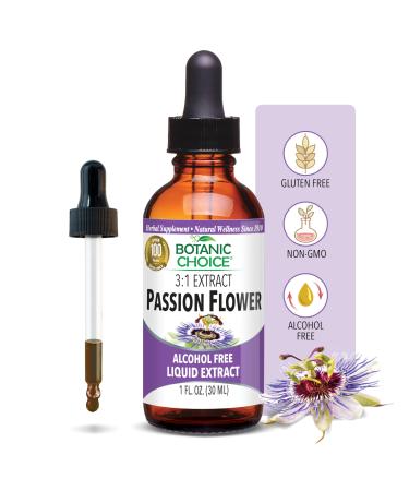 Botanic Choice Passion Flower Liquid Extract - Alcohol-Free Herbal Supplement Traditional Support for Relaxation - 1 Fl. Oz