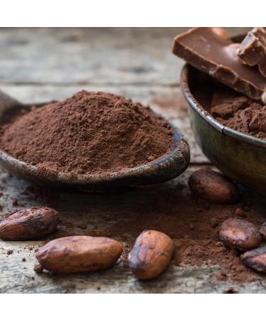 Organic Vegan Cocoa Powder 500g | Pure Ghana Drinking Chocolate & Baking Cocoa | Mild Low-Acidity De-oiled Theobroma Cacao | Pureeraw - Buy Online on GoSupps.com
