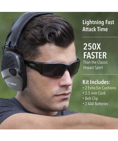 Howard Leight R-02232 Impact Sport Bolt Digital Electronic Shooting Earmuff - Gray - Buy Online on GoSupps.com