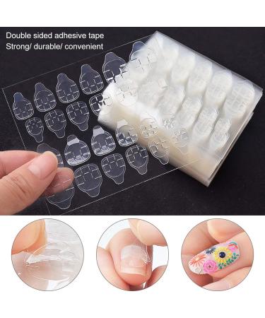 Nail Adhesive Strips 50 Sheets Double Sided Artificial Nail Adhesive Strips Transparent Gel Nail Tape - Buy Online on GoSupps.com