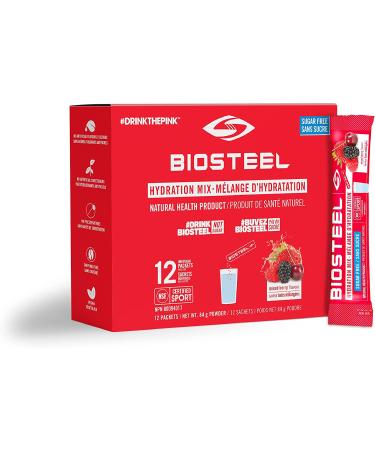 Biosteel Electrolyte Drink Mix - Berry Flavor - 1 Pack (12 Count) - Buy Online on GoSupps.com