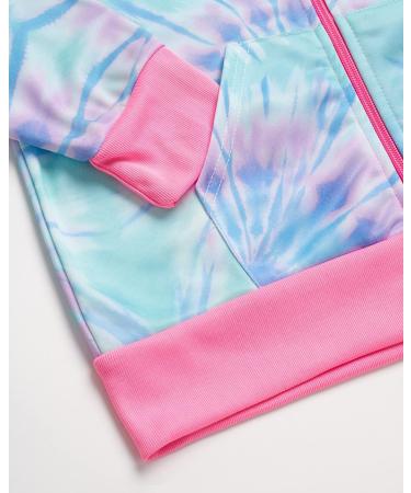 Angel Face Girls' Pink Tie Dye Tracksuit Set - 2 Piece Tricot Sweatshirt and Joggers (14-16) - Buy Online on GoSupps.com