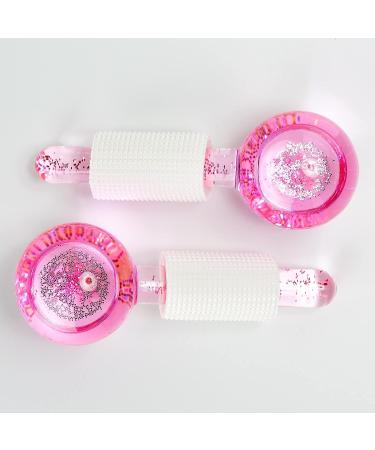 Marlene Ice Globes Facial Set - 2 Rollers, Sponge & Massage Ball - Coral Pink | Reduce Puffiness & Dark Circles, Refreshed Skin - Buy Online on GoSupps.com