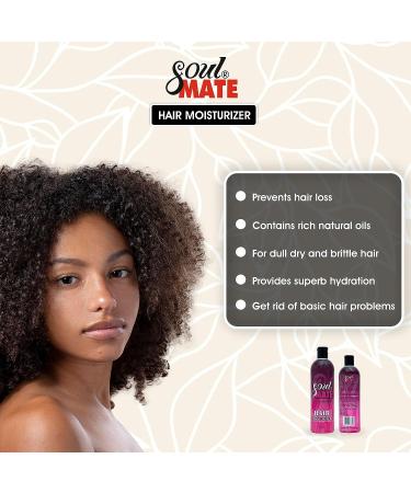 SOUL MATE Pink Lotion 15.2oz | Fast-Hydrating Conditioner & Detangler | Hair Shine & Anti Breakage Setting Lotion | For Natural & Relaxed Hair - Buy Online on GoSupps.com