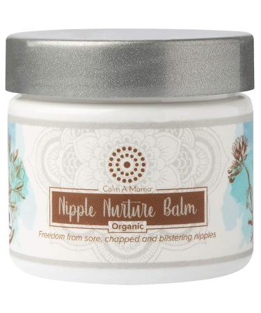Nipple Cream for Breastfeeding & Future Moms (2 oz.) - Made in USA - Scent-Free & Lanolin-Free Nipple Nurture Balm for Sensitive Skin - USDA Organic Certified - Hypoallergenic - No Need to Wash Off