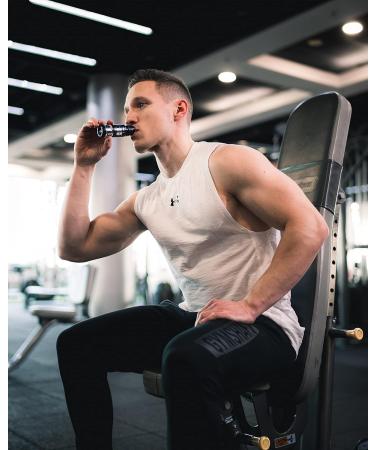 Biotechusa Black Blood Shot - Sugar-Free Pre-Workout | 400mg Caffeine | 5 Active Ingredients | Ready-to-Drink Ampoules | 20x60ml | Rosa Grapefruit - Buy Online on GoSupps.com