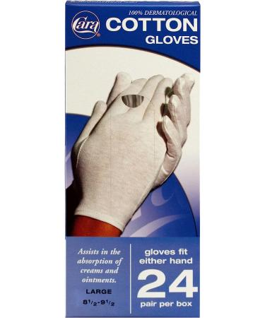 CARA Moisturizing Eczema Cotton Gloves - Extra Large (24 Pairs) - Buy Online on GoSupps.com