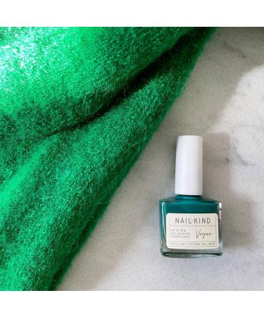 NAILKIND Green Nail Polish - Snake Charmer - Bright Nail Varnish - Vegan Nail Lacquer + Peta Certified + Cruelty Free - Quick Drying & Long Lasting - Chip Resistant Manicure - 8ml - Buy Online on GoSupps.com