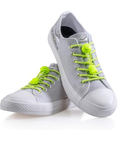 Schn rrlie Elastic Laces - 100 cm Yellow Quick Lock Out Bands for Shoes | No Tying Needed | Ideal for Kids & Adults - International Shipping Available - Buy Online on GoSupps.com