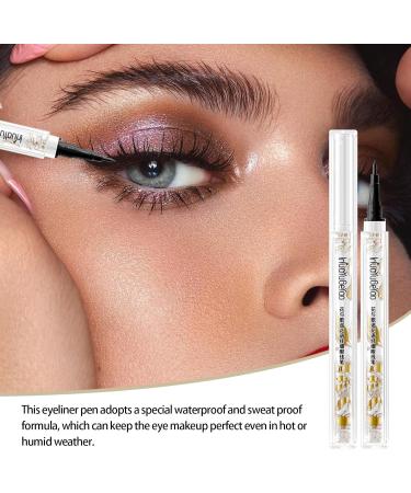 Liquid Eyeliner | Long-Lasting Liquid Waterproof Silkworm | Smudgeproof Eye Makeup Tool for Dating Night Out and Daily Use Pochy - Buy Online on GoSupps.com