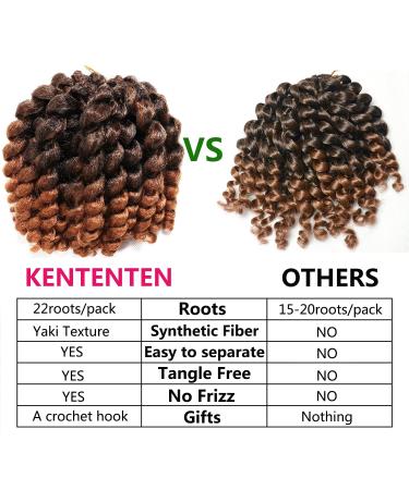 10 Inch Jamaican Bounce Curly Crochet Hair 4 Packs - #1B - Buy Online on GoSupps.com