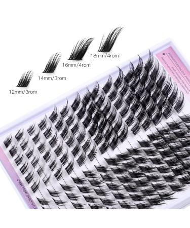 Premium False Eyelashes & DIY Lash Extension Kit - 168pcs D Curl Individual Lashes (12-18mm) with Bond Seal & Tweezers | International Shipping Available - Buy Online on GoSupps.com