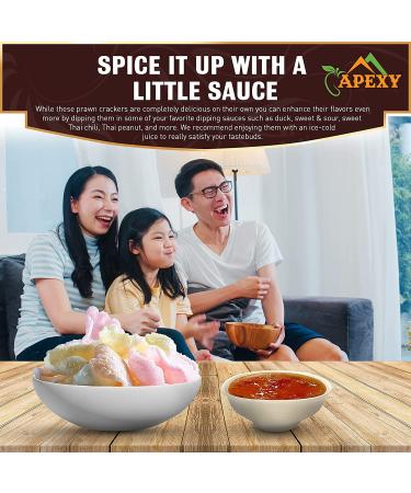 APEXY Authentic Prawn Crackers | Uncooked, Crispy Shrimp Chips for Parties | No MSG | Cook & Serve | 8 oz Pack of 2 - Buy Online on GoSupps.com