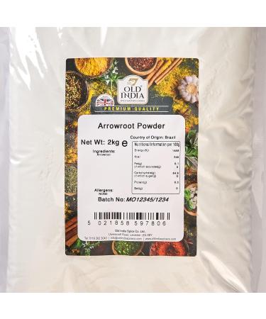 Old India Arrowroot Powder 2kg - Natural Thickening Agent - Pack of 1 - Buy Online on GoSupps.com