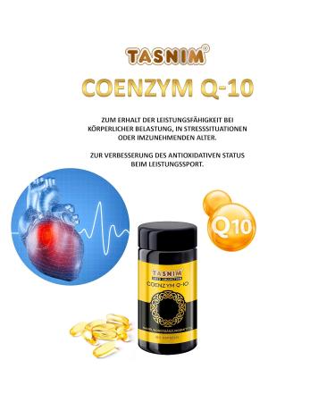 Buy Tasnim Coenzyme Q10 - 60 Capsules | Premium Quality Supplement for Energy & Heart Health - Fast International Shipping - Buy Online on GoSupps.com