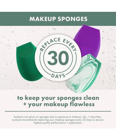 EcoTools Bioblender Makeup Sponge Duo - Natural Beauty Sponges for Liquid & Cream Products - Foundation & Concealer Blending Sponges - Cruelty Free & Vegan - 2 Count - Buy Online on GoSupps.com