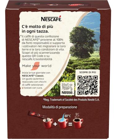  Nescafe NESCAF Classic Coffee Solution Toiletry Bag 1 x 20 sachets - Buy Online on GoSupps.com