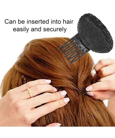 Yzsz Puff Hair Pillow - 4 Fluffy Sponge Pads for Invisible Styling | Hair Accessories for Women & Girls - DIY Hairstyles (2 Colors) - Buy Online on GoSupps.com