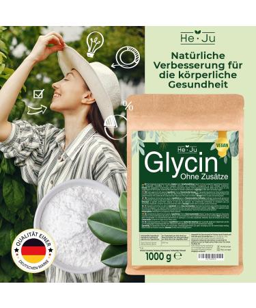 Buy 1000g Glycin Powder - Pure Vegan Amino Acid 330 Portions Lab-Tested Additive-Free | Premium Quality 1kg - Buy Online on GoSupps.com