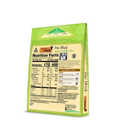 Kitchens of India Pav Bhaji Ready to Eat - Mashed Vegetable Curry (Pack of 6, 10 oz Boxes) - Buy Online on GoSupps.com