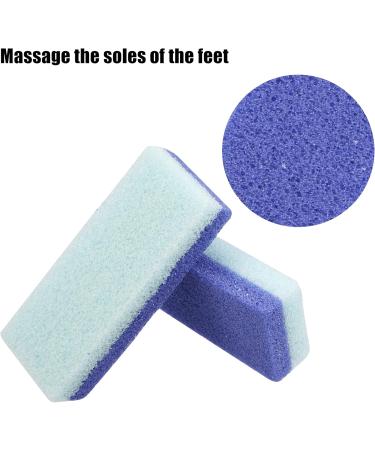VOCOSTE 4 Pcs Foot Soin Exfoliant Gommage Pierre Double Sided Fine and Grossier Ponce Pierre Pied Lime Bleu - Buy Online on GoSupps.com