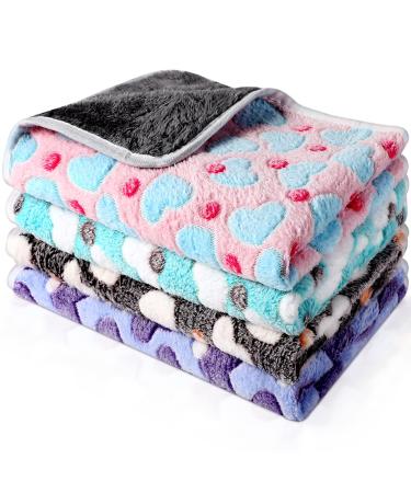 NAMALU 4 waterproof guinea pig fleeced ceilings Small dog ceiling absorbent guinea pig cage inserts reusable pipi pads sleep cuddly ceiling (heart pattern 60 x 40 cm) heart pattern 60 x 40 cm