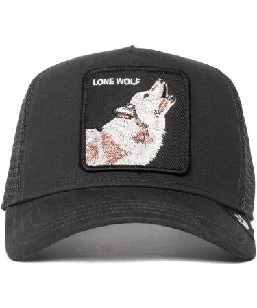 Goorin Bros. Lone Wolf Trucker Cap - Men's & Women's Mesh Baseball Hat - One Size - Black #27192 | International Shipping Available - Buy Online on GoSupps.com