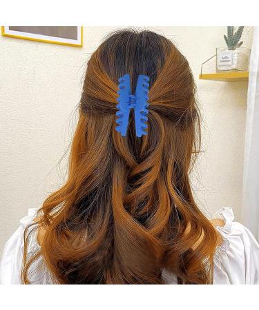 MINYOO 12 Colors Large Hair Claw Clips for Women - 4.33 Inch Matte Clips for Long Thick Hair - Women's Gift - Yellow Orange Blue Navy White Green - 11x4.5x2.16 Inch - Buy Online on GoSupps.com
