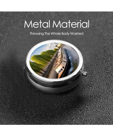 View of The Seineround Pill Box | 3 Compartment Travel Organizer | Portable International Shipping - Buy Online on GoSupps.com