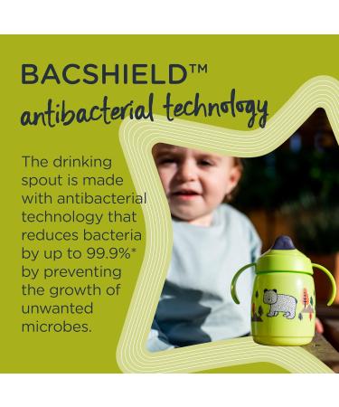 Tommee Tippee Superstar Sippee Trainer Sippy Cup with INTELLIVALVE Leak-Proof Technology, BACSHIELD Antibacterial Protection - Pink (6m+ 300ml) - Buy Online on GoSupps.com