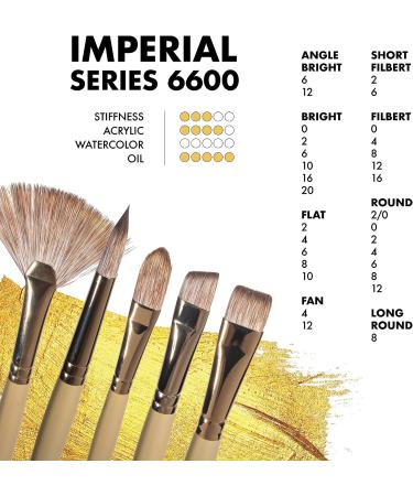 Princeton Series 6600 Synthetic Mongoose Oil & Acrylic Brushes 12 Fan - Premium Brushes for Artists - Buy Online on GoSupps.com