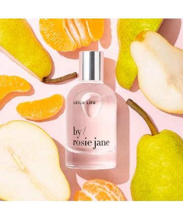 By Rosie Jane Eau De Parfum Spray (Leila Lou) - Clean Fragrance for Women - Essential Oil Mist with Notes of Jasmine Pear Fresh Cut Grass - Paraben Free Vegan Cruelty Free Phthalate Free (50ml) Leila Lou (Pear) - Buy Online on GoSupps.com