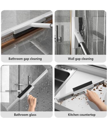 RRRYYYZZ Floor Squeegee for Concrete Floor with Brush and 2 Scrape 49'' Adjustable Handle Silicon Broom Squeegee for Floor for Concrete Floor Bathroom Tile - Buy Online on GoSupps.com