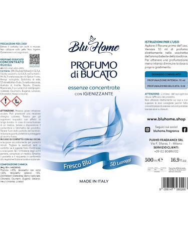BLU HOME Laundry Perfume Concentrated - Blue Fern 500 ml | Premium Freshness for Your Laundry - Ships Internationally - Buy Online on GoSupps.com