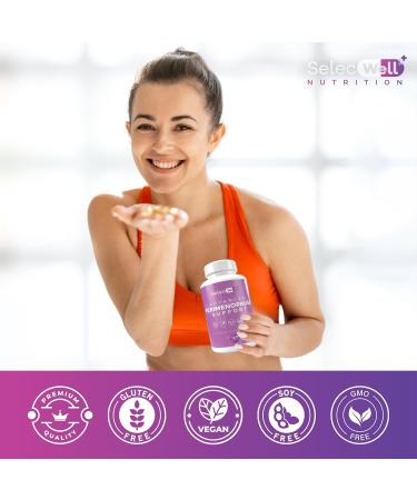 Advanced Perimenopause Support Supplement for Women - Hormonal Balance Menopause Relief & Hot Flash Relief | Clinically Proven | 120 Capsules - Buy Online on GoSupps.com