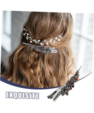 Minkissy Womens Hair Clips Metal Bill Clip 1Pc Large Alligator Hair Clips Rhinestone Duckbill Clips Crocodile Barrettes for Styling Hairdressing () Rhinestone Duckbill Clip Rhinestone Hair Clip Colorful - Buy Online on GoSupps.com