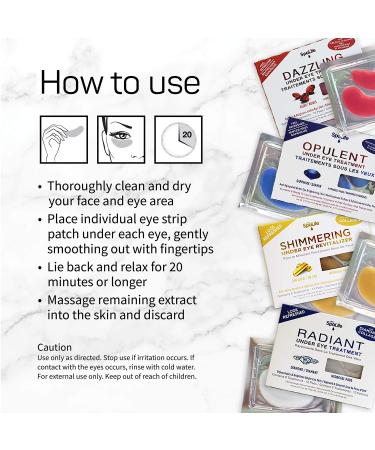 SpaLife Anti-Aging Under Eye Hydrogel Pads with Diamond & Collagen - 12 Treatments - Buy Online on GoSupps.com