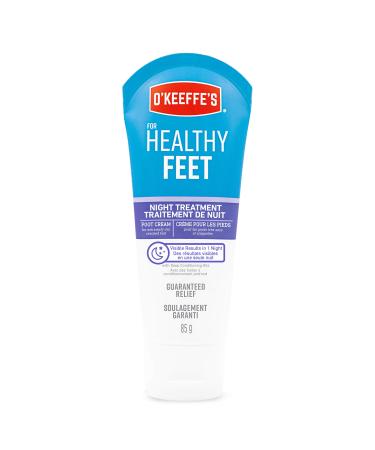 O'Keeffe's Healthy Feet Night Treatment Foot Cream Restorative Lotion Works While You Sleep Deep Conditioning Oils 3oz/85g Tube (Pack of 1) K4201502