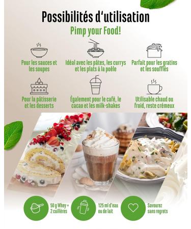  Vit4ever Yummy Protein Cream - 450g - High protein ingredient for cooking and baking made from whey protein - no added sugars and lower in fat than cream - Buy Online on GoSupps.com