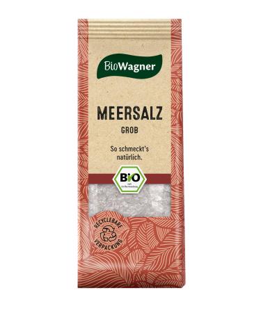 Biowagner - Bio coarse sea salt |From the salt gardens of the Ionian SeaNatural organic ingredients |Recyclebare packaging |100 g