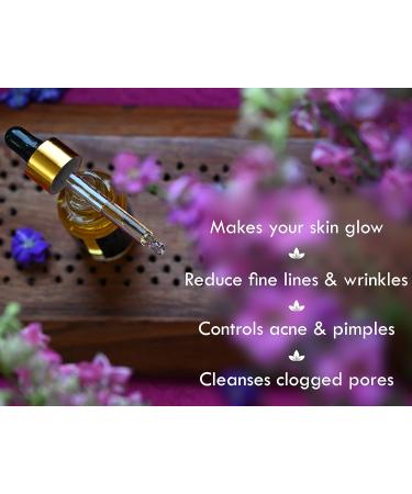 Kumkumadi Oil 30 ML with 24K Gold Flakes - Natural Herbal Blend for Radiant Skin | International Shipping Available - Buy Online on GoSupps.com