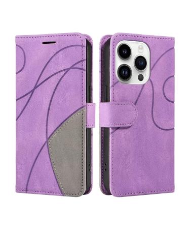Haygdz leather cover compatible with LG K22 plus shell card compartment wallet premium PU leather protective cover protective mobile phone case money slot stand case magnetic leather cover purple