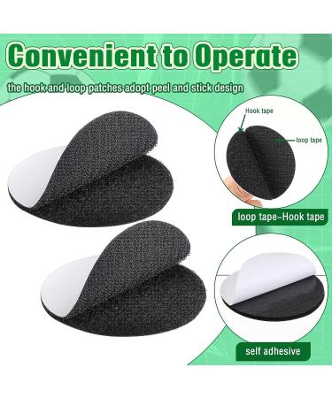 12 Pairs Referee Patch Hook and Loop Dots 3 Inch Self Sticky Circle Hook and Loop Round Adhesive Loop Tape Double Sided Hook and Loop Fasteners for Home Office School Wall Decor Tool Hanging - Buy Online on GoSupps.com
