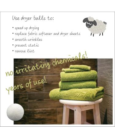 Three by Three Seattle Felt Like it! Wool Dryer Balls - 6 Pack Grey & White | Natural Fabric Softener Alternative Reduces Drying Time & Static Cling - Buy Online on GoSupps.com