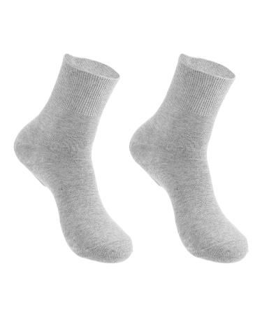 Frcolor 2PCs Moisturizing socks for men repair dry feet Schwielen cracked heels sweat sweat control basketball socks for men male light gray