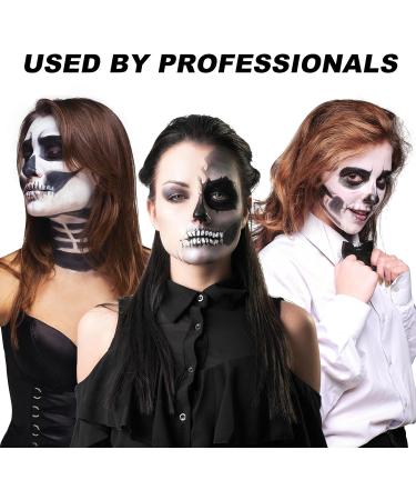 Aomig Black Face Paint Stick Eye Face Body Paint Stick Colors Tube Waterproof Face Paint For Sports Baseball Softball Football Athletes Halloween Game Cosplay Costume Party Makeup Stick - Buy Online on GoSupps.com